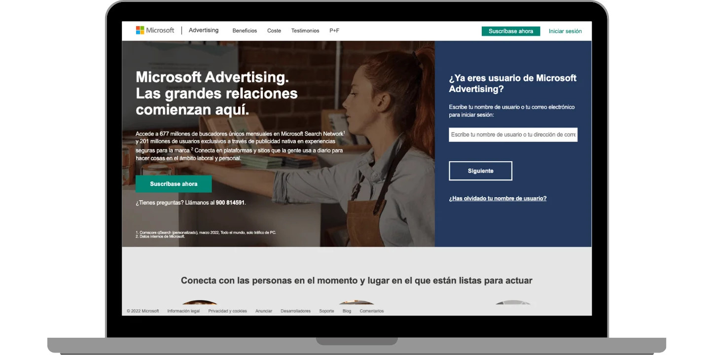 Microsoft Advertising (Bing Ads) plataforma PPC