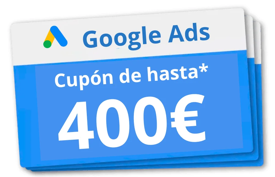 Cupón Google Ads 400€ Roaslink